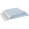 Matouk Leo Fringed Throw Blanket In Blue