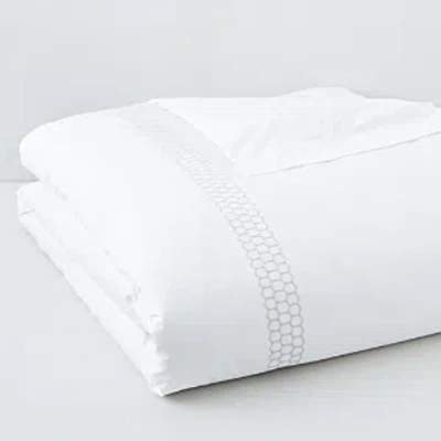 Matouk Liana Duvet, King In Silver