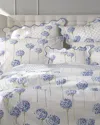 Matouk King Liana 520 Thread Count Flat Sheet In Ocean
