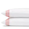 Matouk Liana Standard Pillowcase, Pair In Coral
