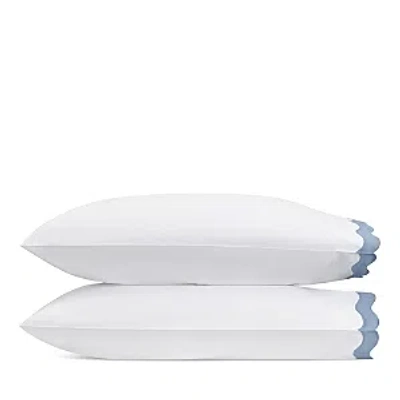 Matouk Lorelei Standard Pillowcase Set In Blue