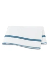 Matouk Louise 500 Thread Flat Sheet In Blue