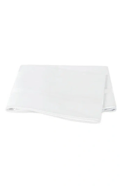 Matouk Louise 500 Thread Flat Sheet In White