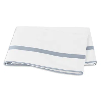 Matouk Louise Flat Sheet, King In Hazy Blue