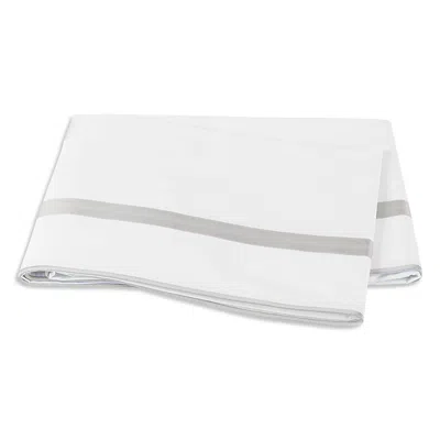 Matouk Louise Flat Sheet, King In Silver