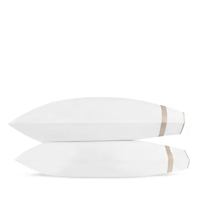 Matouk Louise King Pillowcase, Pair In Brown