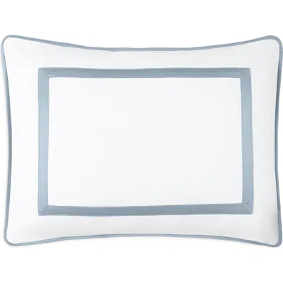 Matouk Louise Piqué Boudoir Pillow Sham In Blue