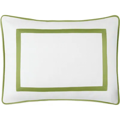 Matouk Louise Piqué Boudoir Pillow Sham In Green