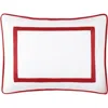 Matouk Louise Piqué Boudoir Pillow Sham In Red