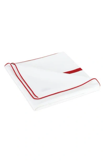 Matouk Louise Piqué Coverlet In Red