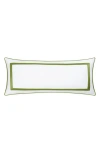 Matouk Louise Piqué Lumbar Pillow Cover In Green