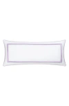 Matouk Louise Piqué Lumbar Pillow Cover In Purple