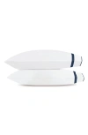 Matouk Louise Set Of 2 Pillowcases In Blue