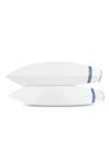 Matouk Louise Set Of 2 Pillowcases In Blue