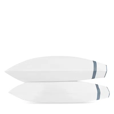 Matouk Louise Standard Pillowcase, Pair In Blue