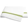 Matouk Lowell 600 Thread Count Flat Sheet In White/grass