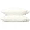 Matouk Lowell 600 Thread Count Set Of 2 Pillowcases In Ivory/ivory
