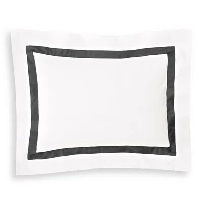 Matouk Lowell Boudoir Sham In Charcoal