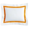 Matouk Lowell Boudoir Sham In Tangerine