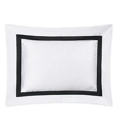 Matouk Lowell Diamond Matelasse Boudoir Sham In Black