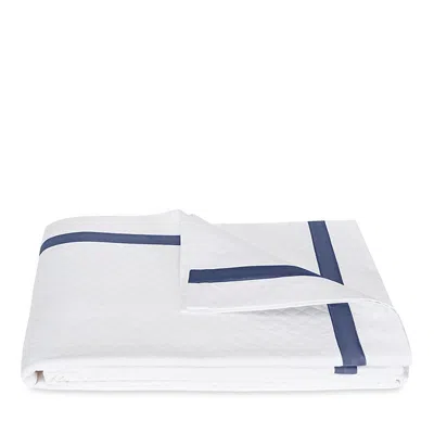 Matouk Lowell Diamond Matelasse Coverlet, King In Blue