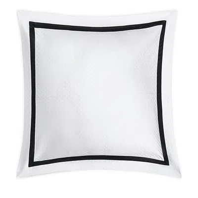 Matouk Lowell Diamond Matelasse Euro Sham In Black
