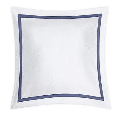 Matouk Lowell Diamond Matelasse Euro Sham In Blue