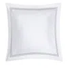 Matouk Lowell Diamond Matelasse Euro Sham In Gray