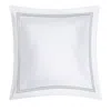 Matouk Lowell Diamond Matelasse Euro Sham In Black