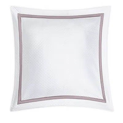 Matouk Lowell Diamond Matelasse Oversized Euro Sham In White