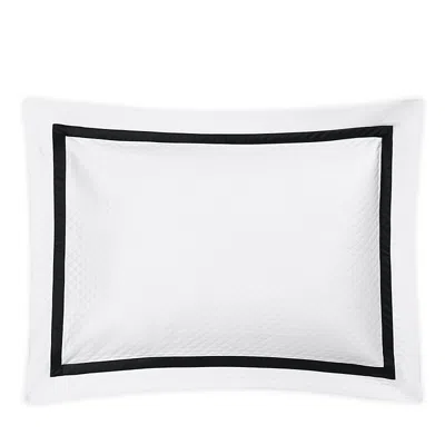 Matouk Lowell Diamond Matelasse Standard Sham In Black