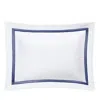 Matouk Lowell Diamond Matelasse Standard Sham In Blue