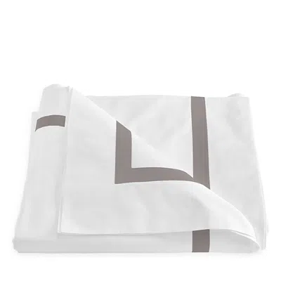 Matouk Lowell Duvet, Full/queen In Platinum