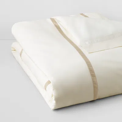 Matouk Lowell Duvet, Twin In Neutral