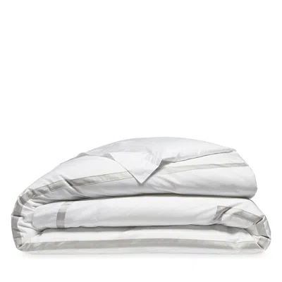 Matouk Lowell Duvet, Twin In Silver