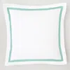 Matouk Lowell Euro Sham In Aquamarine