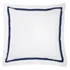 Matouk Lowell 600 Thread Count Euro Sham In Navy Blue