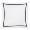 Matouk Lowell Euro Sham In Steel Blue
