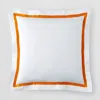 Matouk Lowell Euro Sham In Tangerine