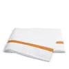 Matouk Lowell Flat Sheet, Full/queen In Orange