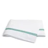 Matouk Lowell Flat Sheet, Full/queen In Aquamarine