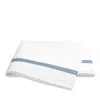 Matouk Lowell 600 Thread Count Flat Sheet In Hazyblue