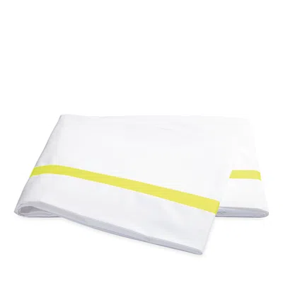 Matouk Lowell Flat Sheet, Full/queen In Yellow