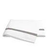 Matouk Lowell 600 Thread Count Flat Sheet In Gray