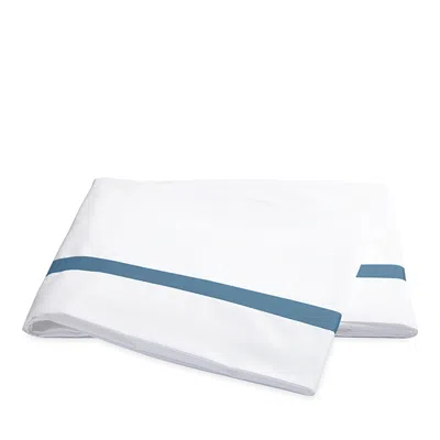 Matouk Lowell Flat Sheet, Full/queen In Sea