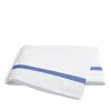 Matouk Lowell 600 Thread Count Flat Sheet In Azure Blue