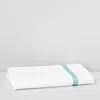 Matouk Lowell Flat Sheet, King In Aquamarine