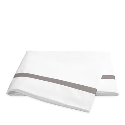 Matouk Lowell Flat Sheet, King In Platinum