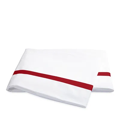 Matouk Lowell Flat Sheet, King In Red