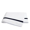 Matouk Lowell Flat Sheet, Twin In Navy